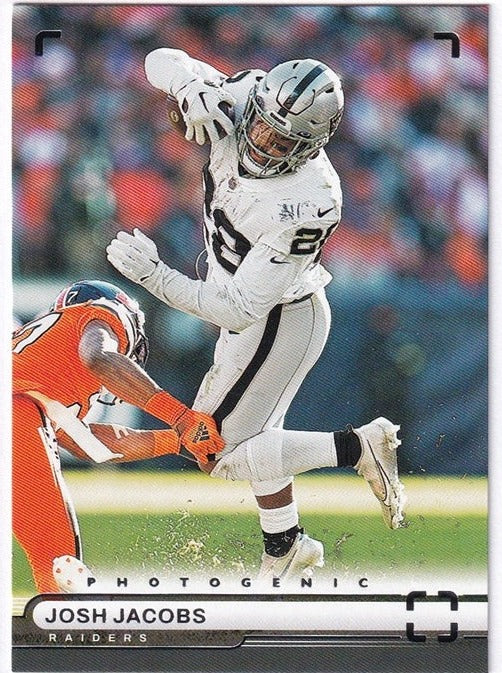 2022 Panini Chronicles Photogenic Josh Jacobs Raiders