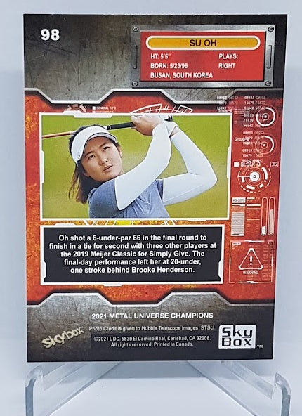 2021 Skybox Metal Universe Su Ho Golf #98