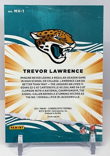 2021 Panini Donruss Optic Prizm My House Trevor Lawrence Jaguars