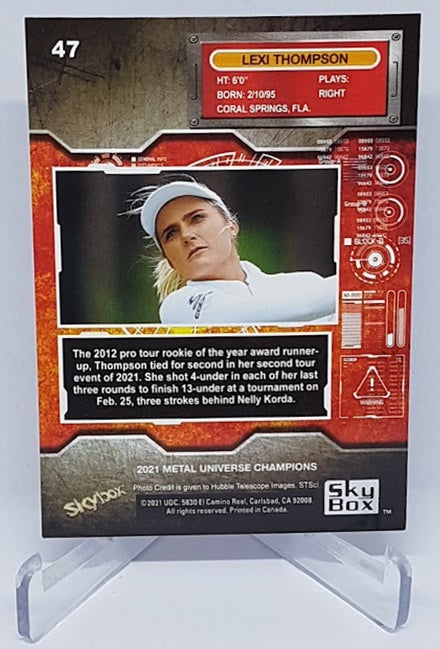 2021 Skybox Metal Universe Lexi Thompson Golf #47