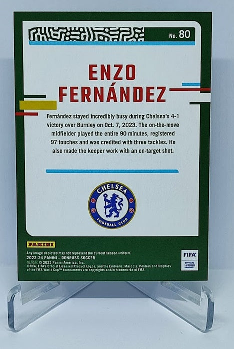 2023-24 Panini Donruss FIFA Silver Enzo Fernandez Chelsea FC #80