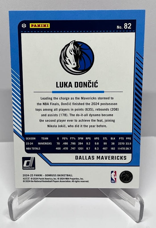 2024-25 Panini Donruss Red Luka Doncic Dallas Mavericks #82 *6