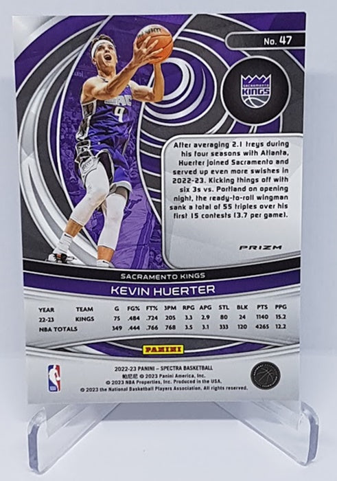 2022-23 Panini Spectra Asia Prizm Kevin Huerter Sacramento Kings #47