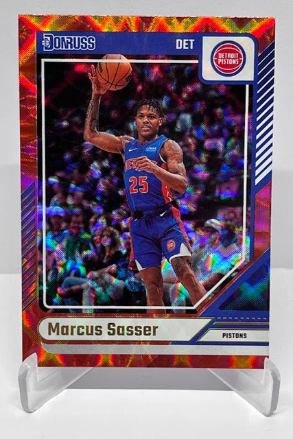2024-25 Panini Donruss Red Marcus Sasser Detroit Pistons #9 *6
