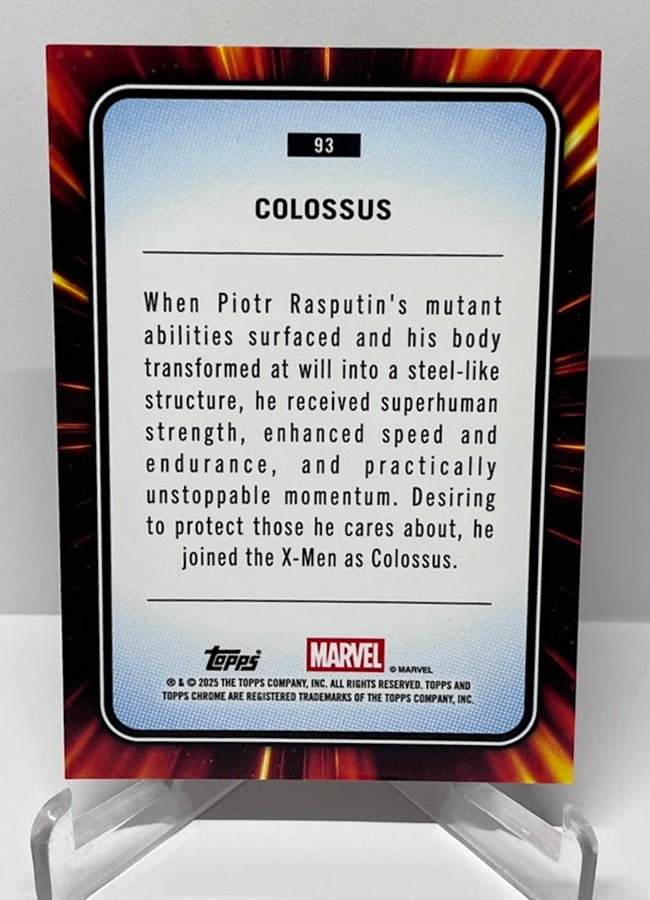 2025 Topps Chrome Marvel Yellow Lava Colossus #93 *7
