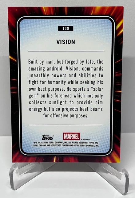 2025 Topps Chrome Marvel Yellow Lava Vision #139 *7