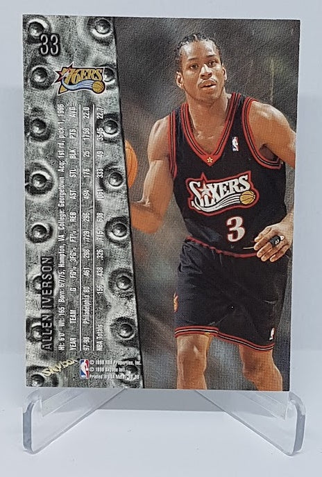 1998 Skybox Metal Universe Embossed Allen Iverson 76ers #33
