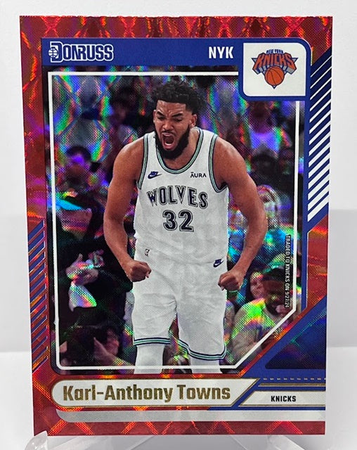 2024-25 Panini Donruss Red Karl-Anthony Towns New York Knicks #8 *6