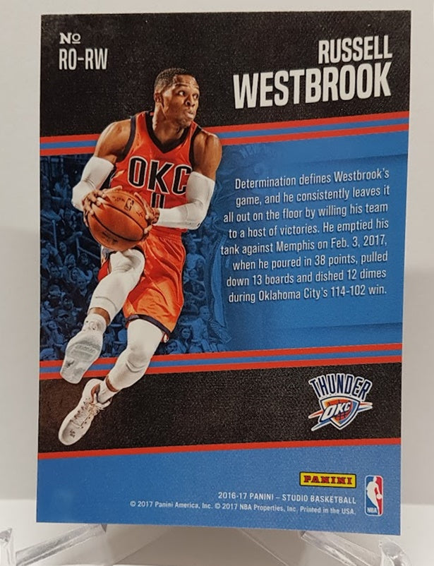 2016-17 Panini Studio Rising to the Occassion Russell Westbrook OKC