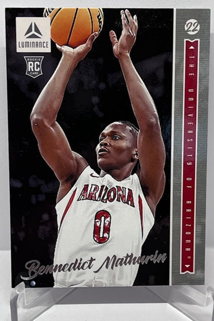 2022 Panini Chronicles Luminance RC Bennedict Mathurin Arizona #3