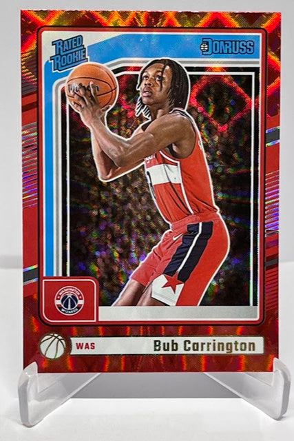 2024-25 Panini Donruss Red Rated Rookie Bub Carrington Washington #220 *6