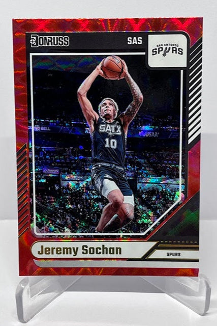2024-25 Panini Donruss Red Jeremy Sochan Spurs #180 *6