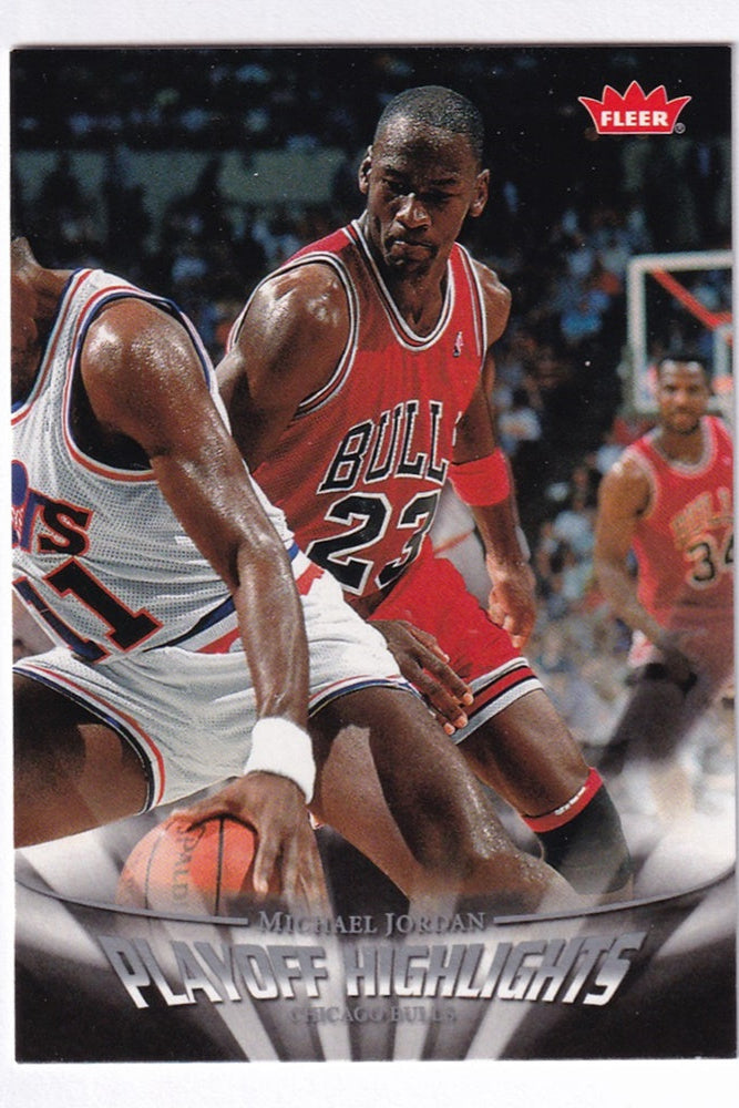 2007-08 Fleer Playoff Highlights Michael Jordan Chicago Bulls #PH3