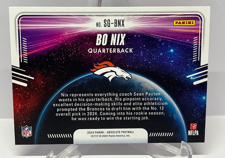 2024 Panini Absolute Star Gazing RC Bo Nix Denver Broncos *3