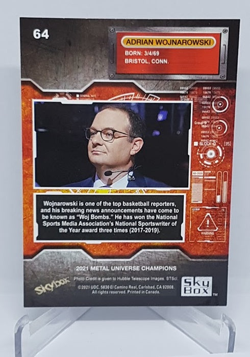 2021 Skybox Metal Universe Adrian Wojnarowski Media Personality #64