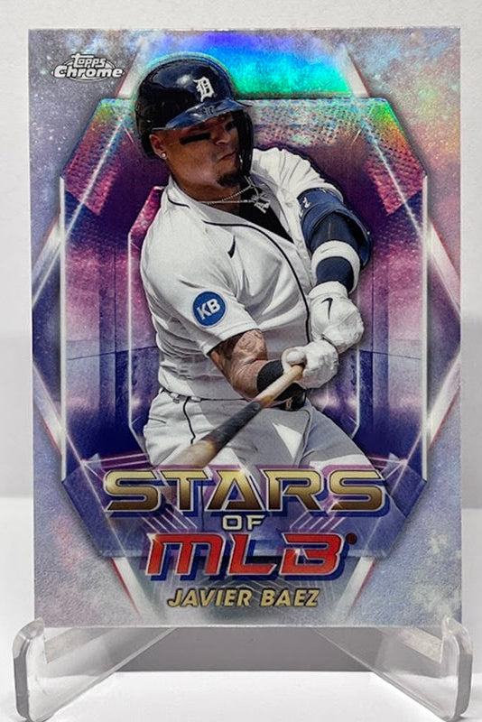 2023 Topps Chrome Stars of the MLB Javier Baez Detroit Tigers #SMLBC5