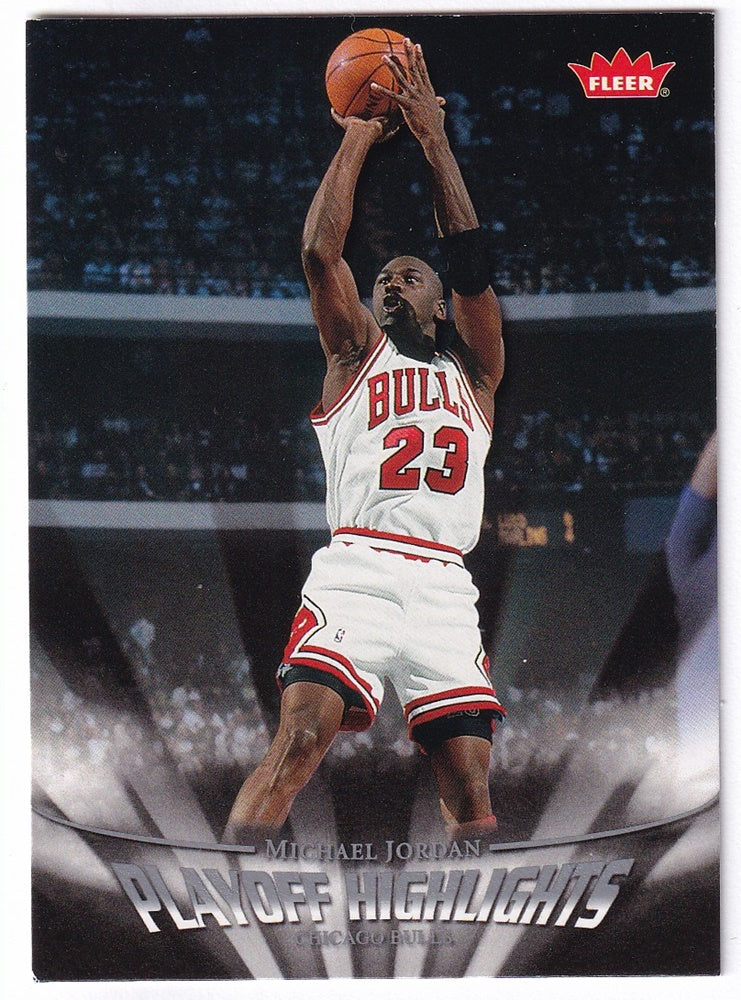 2007-08 Fleer Playoff Highlights Michael Jordan Chicago Bulls #PH7