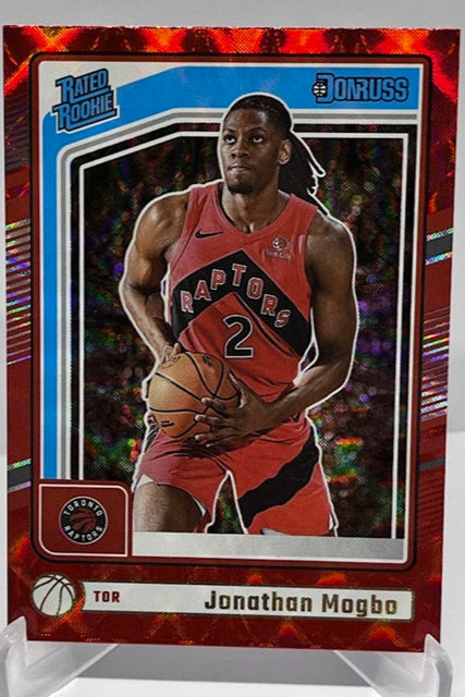 2024-25 Panini Donruss Red Rated Rookie Jonathan Mogbo Raptors #209 *6