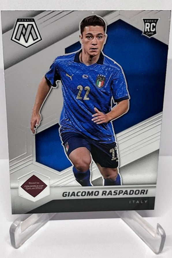 2021-22 Panini Mosaic Fifa RC Giacomo Raspadori #28