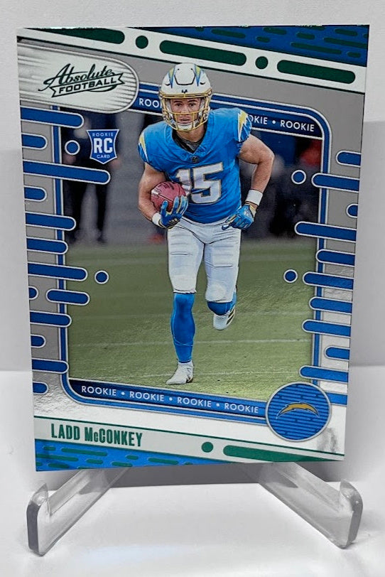 2024 Panini Absolute Green Foil RC Ladd McConkey LA Chargers #134 *3