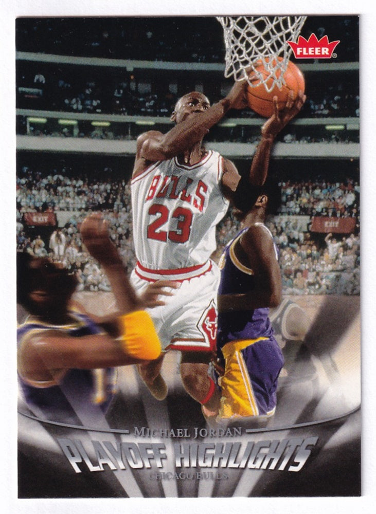 2007-08 Fleer Playoff Highlights Michael Jordan Chicago Bulls #PH13