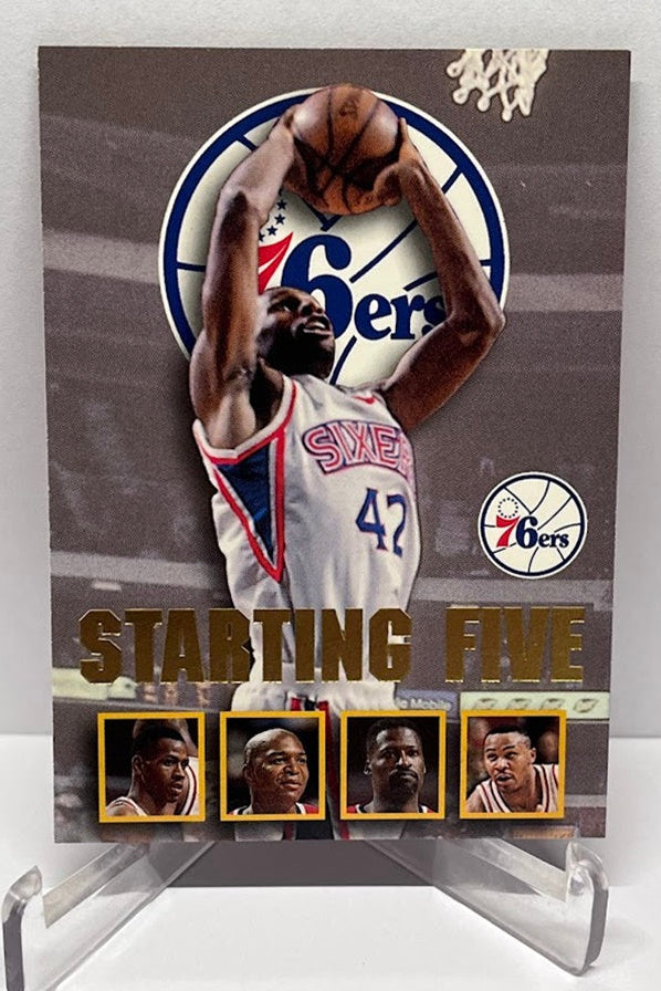 1996-97 Fleer NBA Hoops Starting Five Allen Iverson 76ers #20