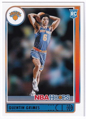 2021-22 Panini Hoops RC Quentin Grimes Knicks #206