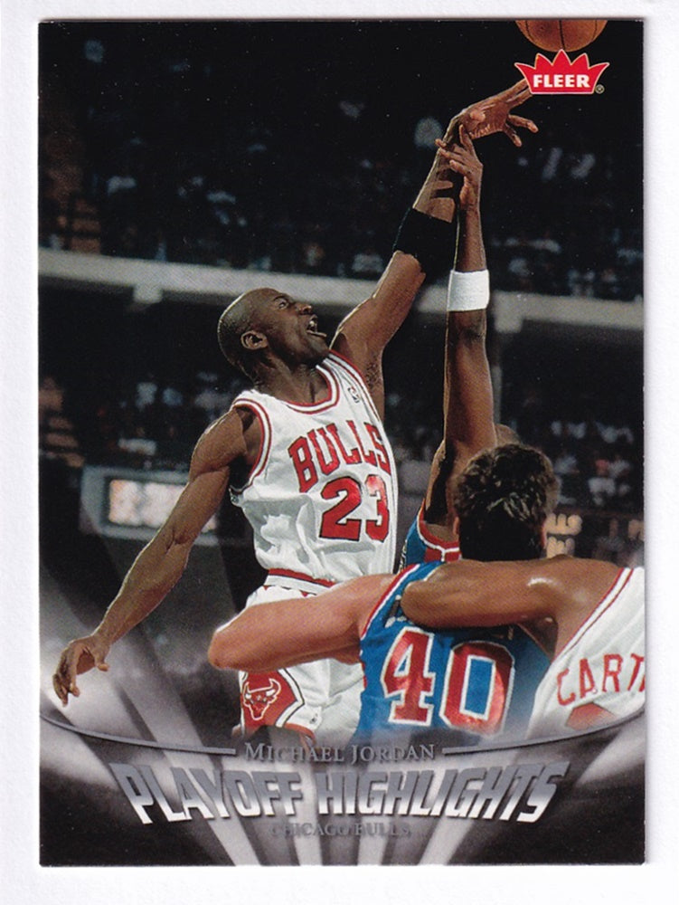 2007-08 Fleer Playoff Highlights Michael Jordan Chicago Bulls #PH14