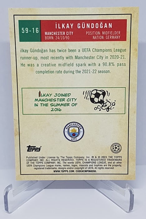 2023 Topps UCL Holo Ilkay Gündogan Manchester City