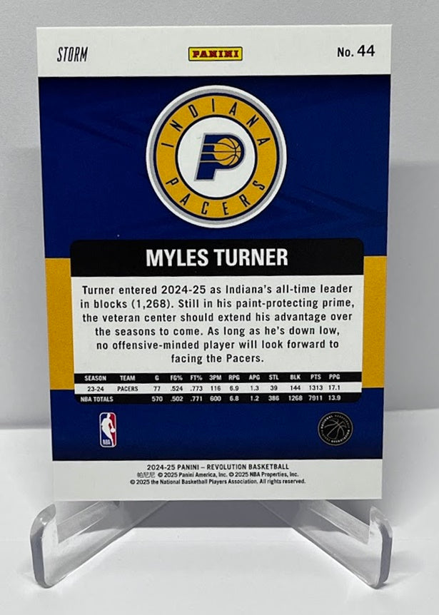 2024-25 Panini Revolution Storm Myles Turner Pacers #44