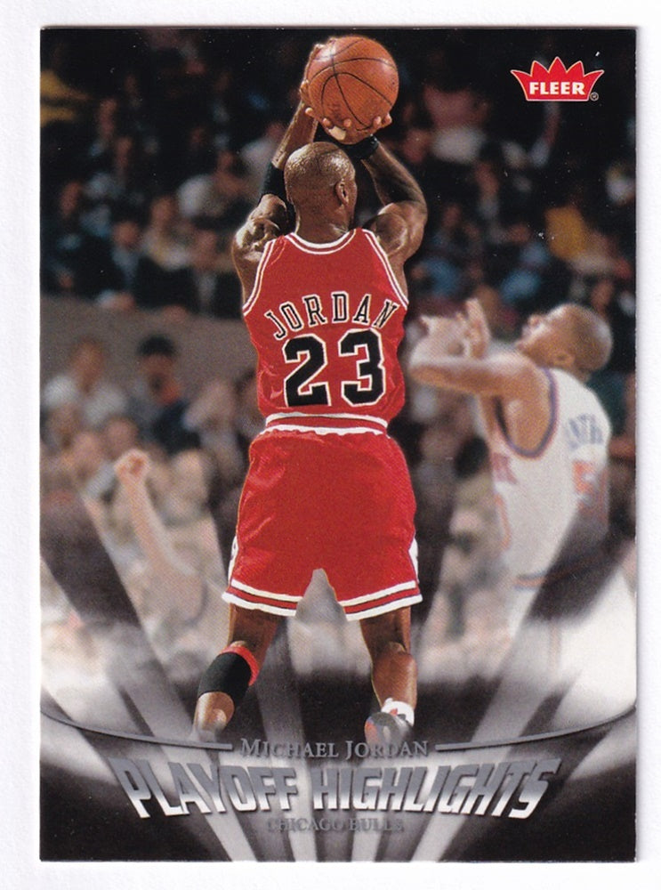 2007-08 Fleer Playoff Highlights Michael Jordan Chicago Bulls #PH22