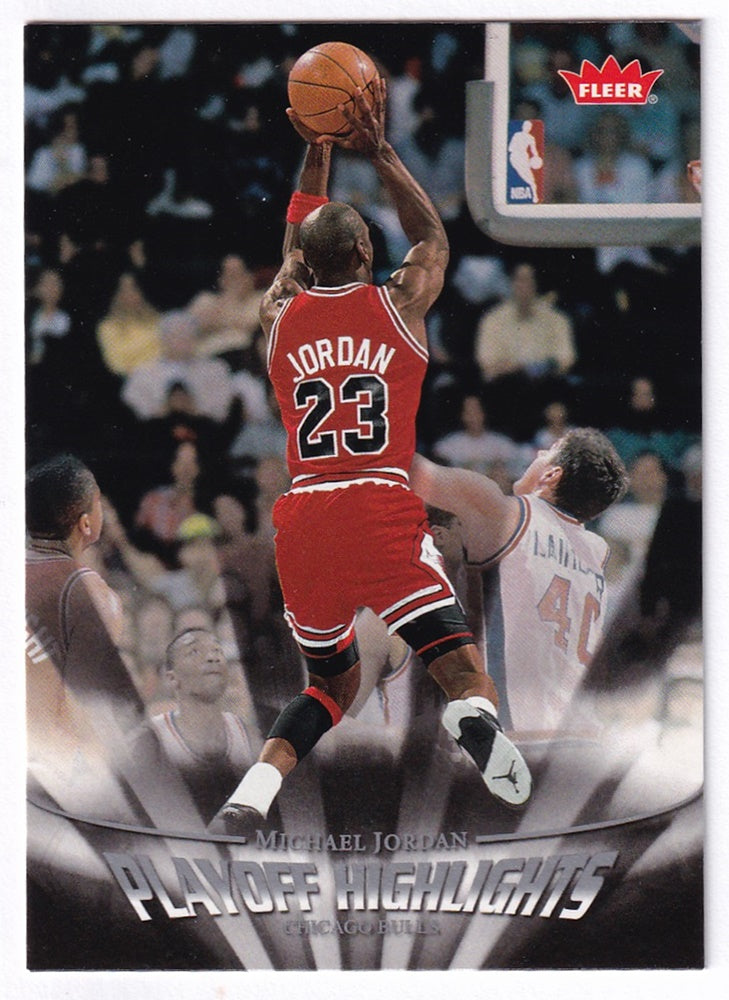 2007-08 Fleer Playoff Highlights Michael Jordan Chicago Bulls #PH26