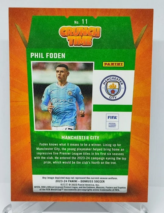 2023-24 Panini Donruss FIFA Crunch Time Phil Foden Manchester #11