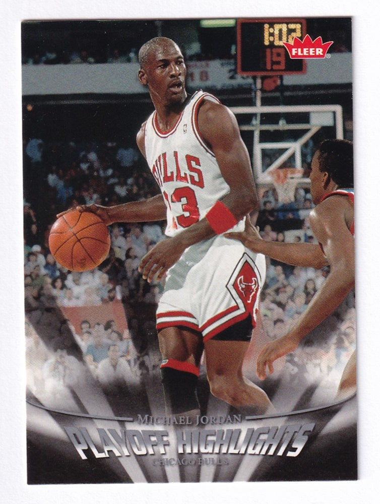 2007-08 Fleer Playoff Highlights Michael Jordan Chicago Bulls #PH27