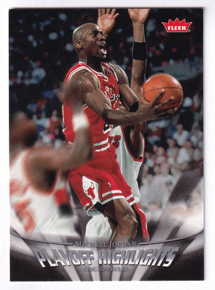 2007-08 Fleer Playoff Highlights Michael Jordan Chicago Bulls #PH30