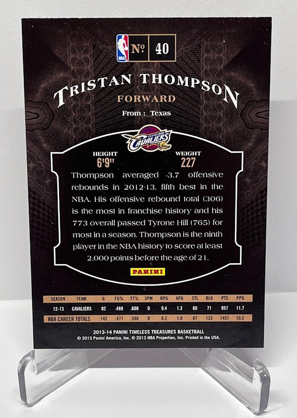 2013-14 Panini Timeless Treasures Tristan Thompson Cavaliers 10/10 #40