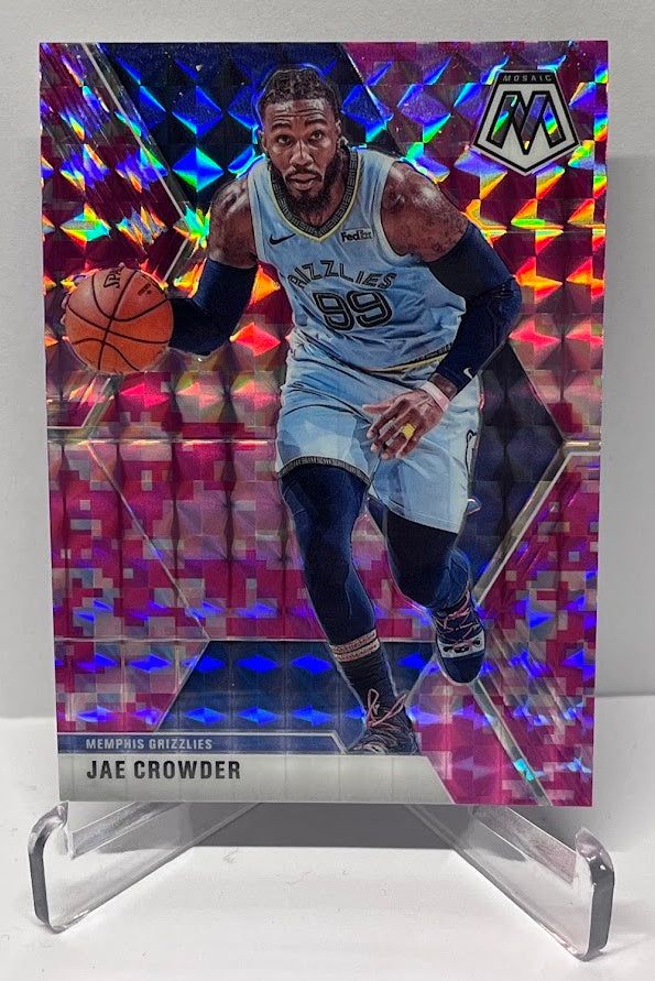 2019-20 Panini Mosaic Pink Prizm Jae Crowder Memphis #56
