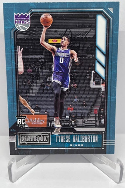 2020-21 Panini Chronicles Playbook RC Tyrese Haliburton Kings #188