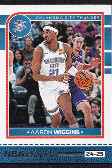 2024-25 Panini Hoops Aaron Wiggins OKC Thunder #192