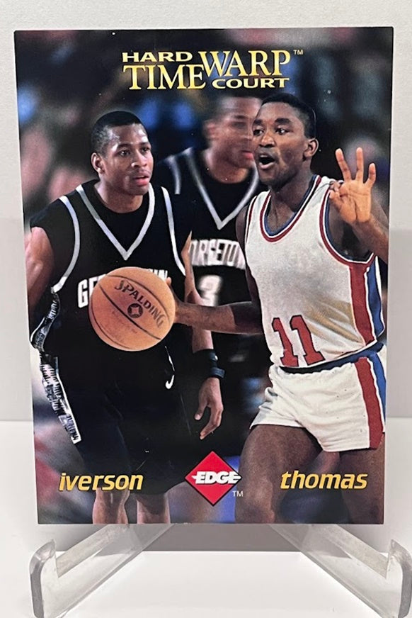 1996 Collectors Edge Hard Court Time Warp Allen Iverson Isiah Thomas