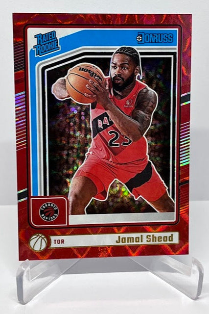 2024-25 Panini Donruss Red Rated Rookie Jamal Shead Raptors #246 *6