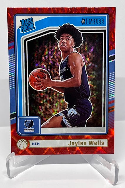 2024-25 Panini Donruss Red Rated Rookie Jaylen Wells Memphis #245 *6