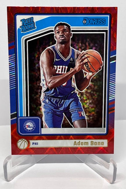 2024-25 Panini Donruss Red Rated Rookie Adem Bona 76ers #205 *6