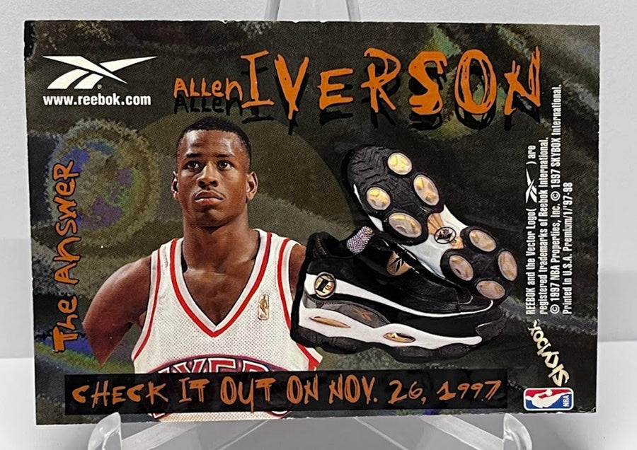 1997 Skybox International Reebok Orange Allen Iverson 76ers