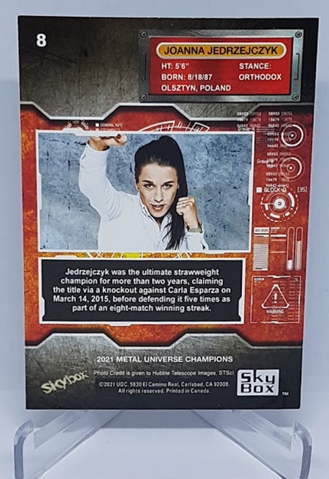 2021 Skybox Metal Universe Joanna Jedrzejczyk MMA #8