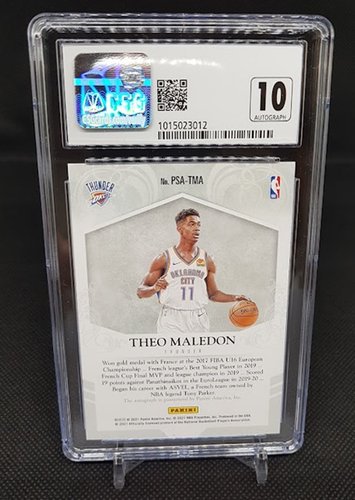 2020-21 Panini Noir Signings RC Theo Maledon OKC CSG 9