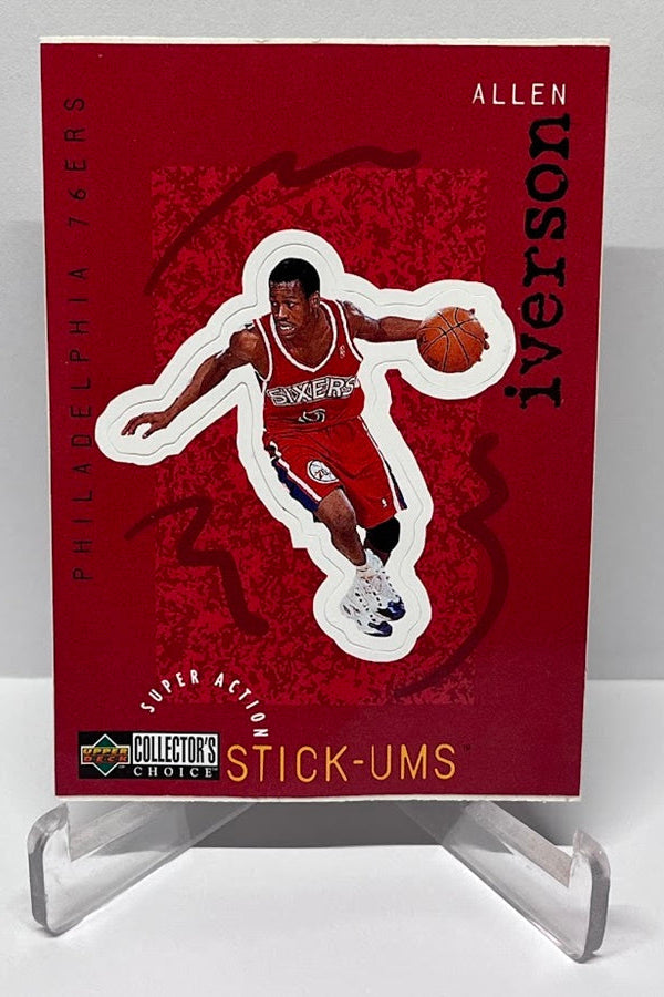 1997 Upper Deck Collectors Choice Sticker Allen Iverson 76ers #S20