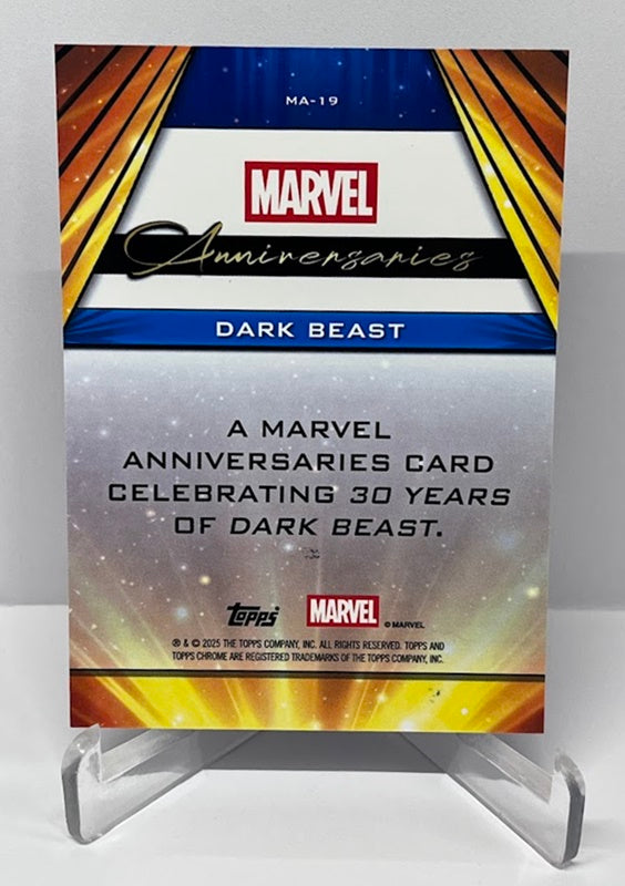 2025 Topps Chrome Marvel 30th Anniversary Dark Beast #19 *7