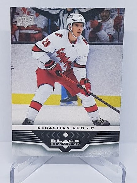 2021-22 Upper Deck Extended Series Black Diamond Sebastian Aho Hurricanes
