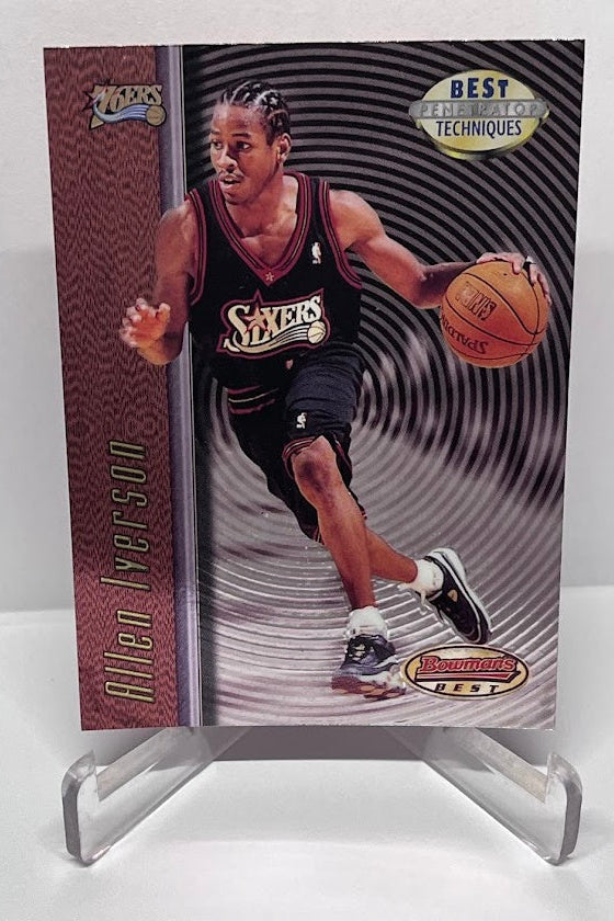 1998 Topps Bowmans Best Techniques Allen Iverson 76ers #T9